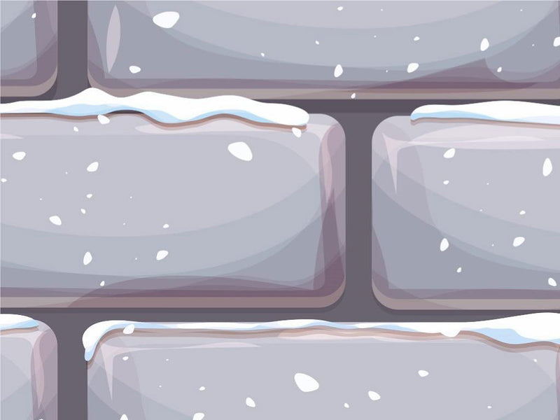 Grey Snow Brick Vinyl Wrap Pattern~Rwraps Series 914 Digitally Printed Vinyl Wrap~0
