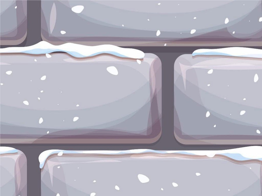 Grey Snow Brick Vinyl Wrap Pattern~Rwraps Series 914 Digitally Printed Vinyl Wrap~0