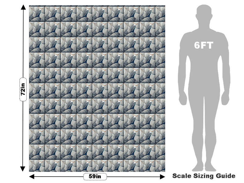 Grey Square Tile Vehicle Wrap Scale~Rwraps Series 914 Grey Square Tile Measurements~2