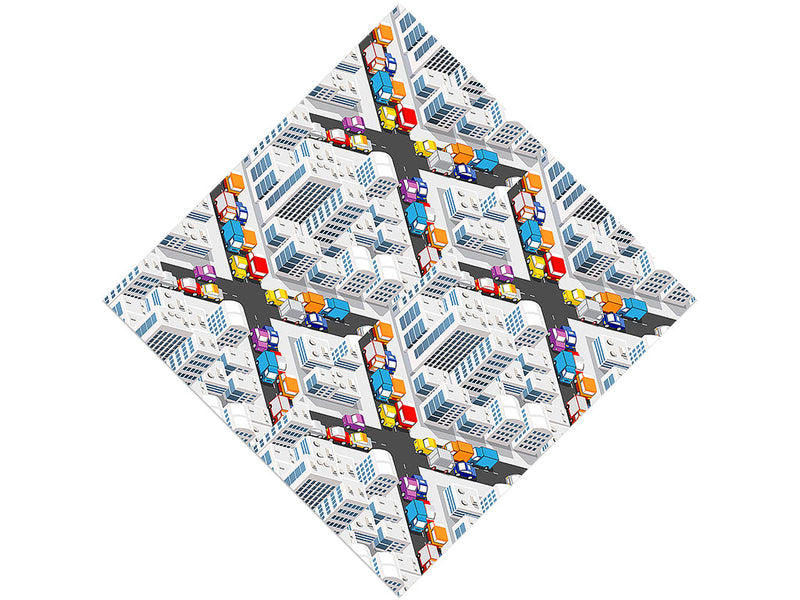 Gridlocked Cityscape Vinyl Wrap Pattern
