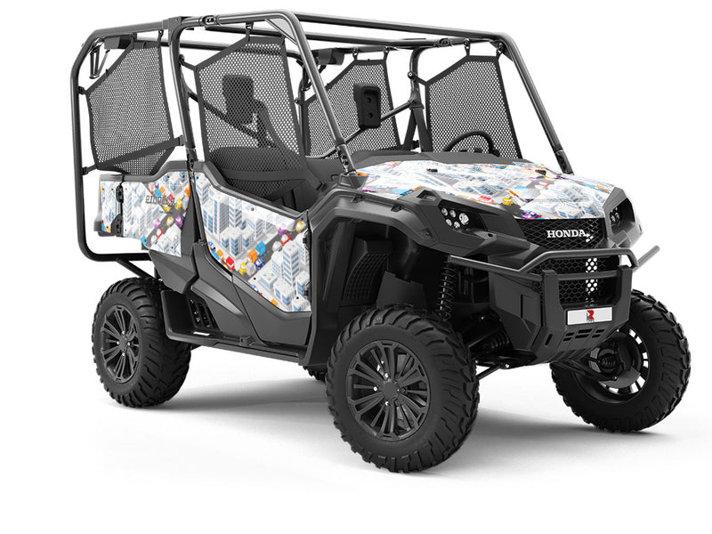 Gridlocked Cityscape Utility Vehicle Vinyl Wrap