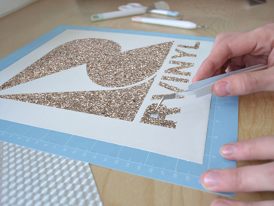 grigio antico granite stone Easy Weed Craft Vinyl