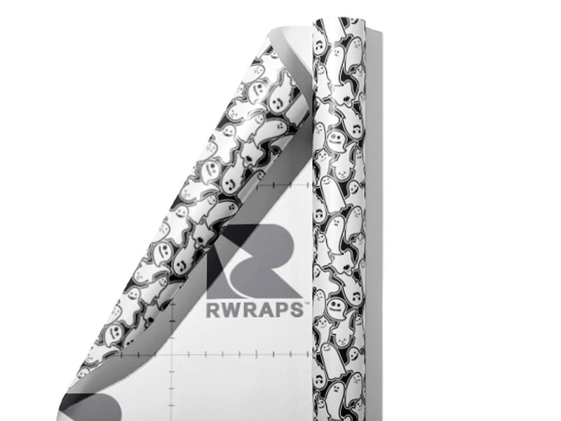 Grinning Ghouls Halloween Wrap Film Sheets~Rwraps Series 914 Grinning Ghouls Halloween Scrolled Sheet~3
