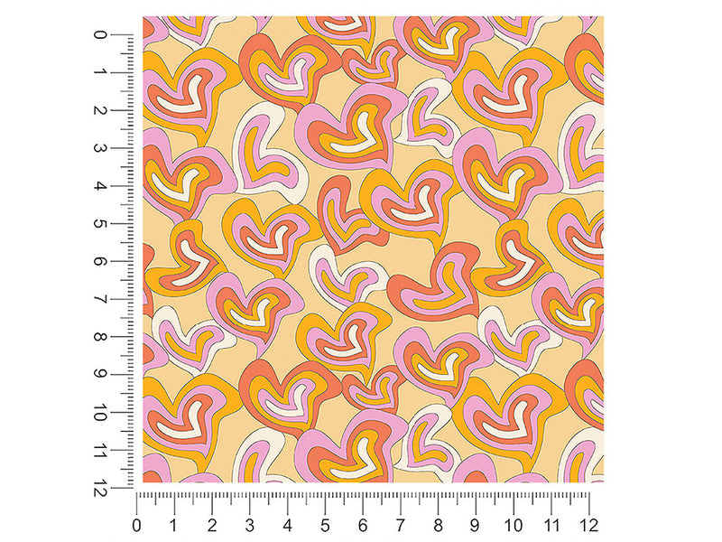 groovy baby heart 1ft x 1ft Craft Sheets