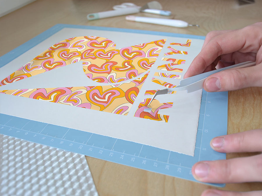 groovy baby heart Easy Weed Craft Vinyl