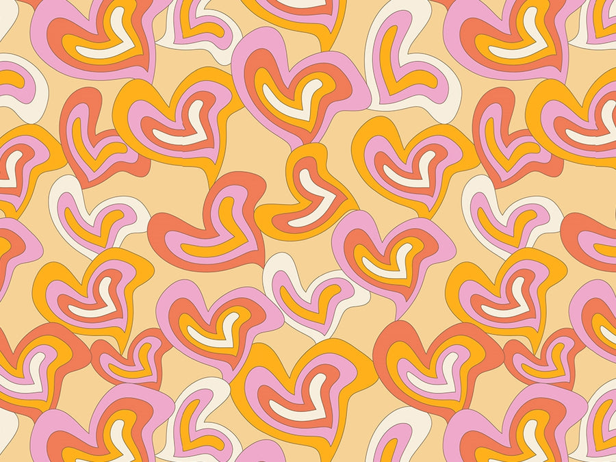Groovy Baby Heart Vinyl Wrap Pattern~Rwraps Series 914 Digitally Printed Vinyl Wrap~0