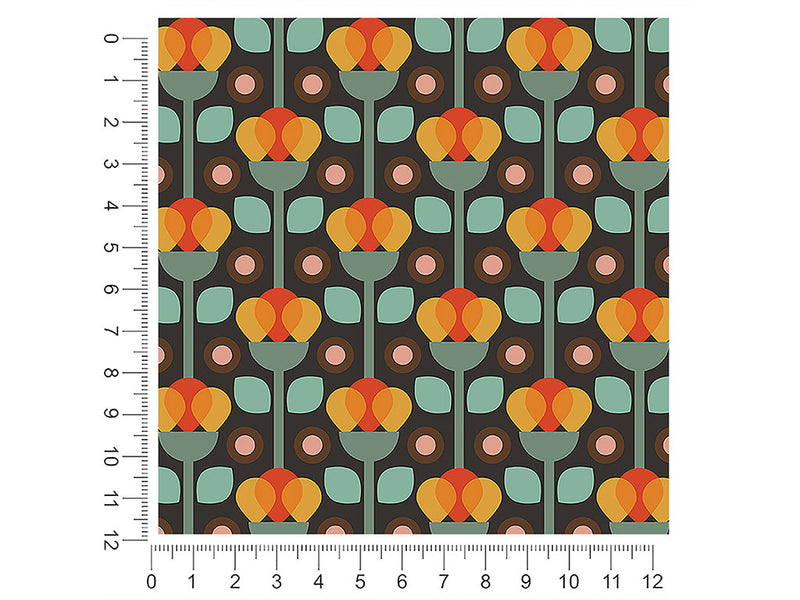 growing love retro 1ft x 1ft Craft Sheets