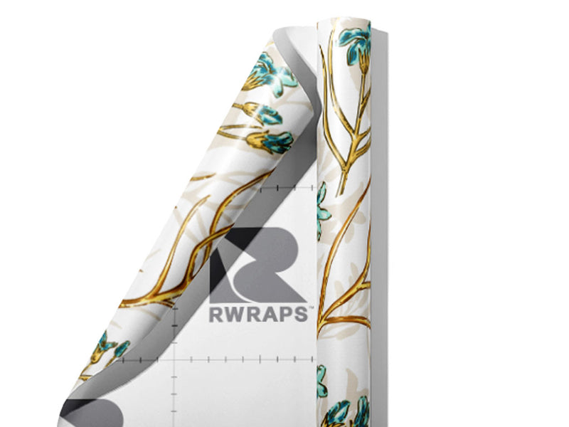 Growing Memories Floral Wrap Film Sheets~Rwraps Series 914 Growing Memories Floral Scrolled Sheet~3