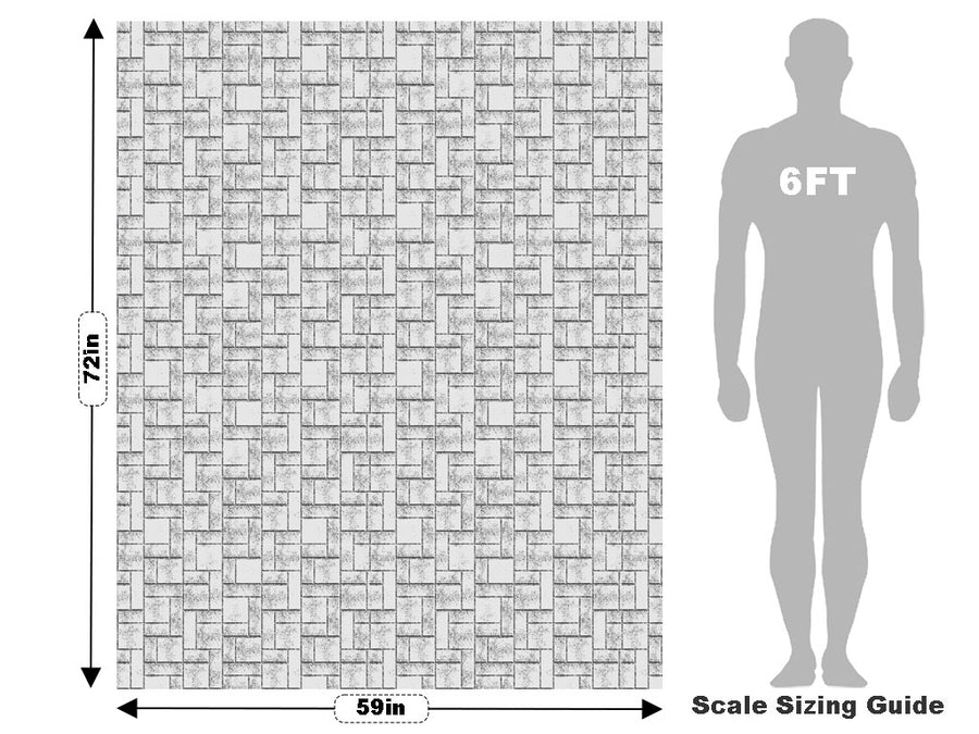 Grunge Brick Vehicle Wrap Scale~Rwraps Series 914 Grunge Brick Measurements~2