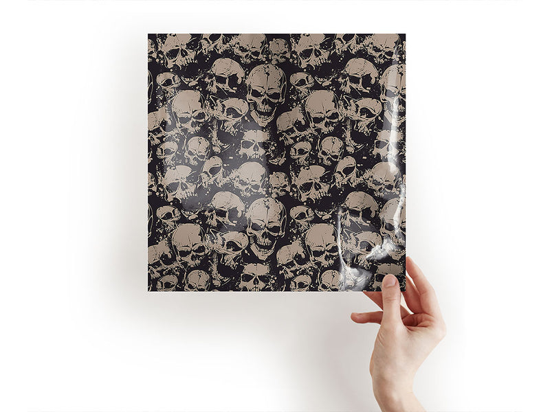 grunge death skull and bones Craft Sheets