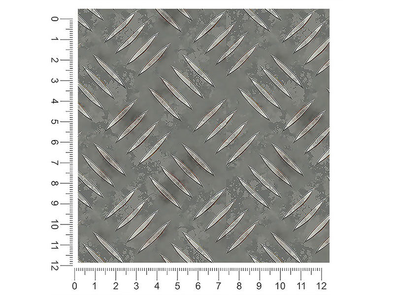 grunge tread diamond plate 1ft x 1ft Craft Sheets