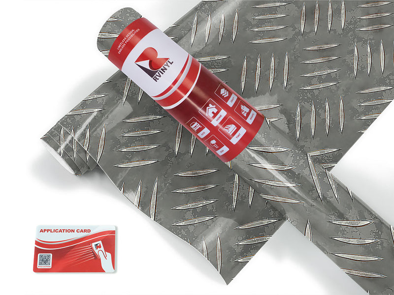 grunge tread diamond plate Craft Vinyl Roll