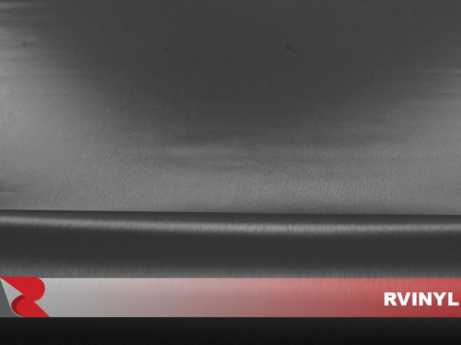 Gunmetal Brushed Aluminum Film With Air Egress