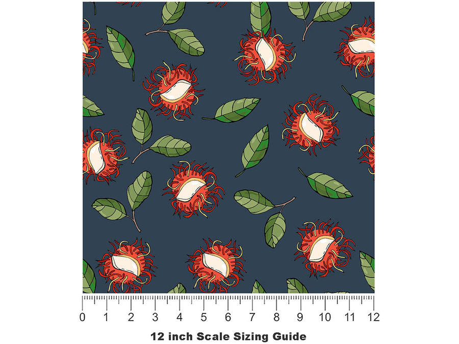 Gustful Gulabatu Fruit Vinyl Film Pattern Size 12 inch Scale~Rwraps Gustful Gulabatu Fruit Sizing Chart~2