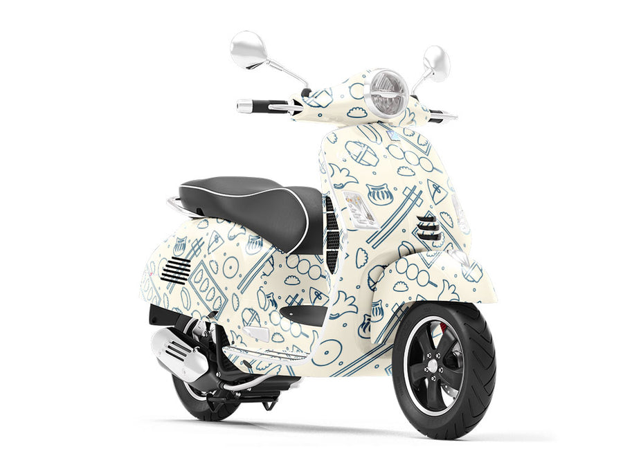 Gyoza Dinner Food Vespa Scooter Wrap Film