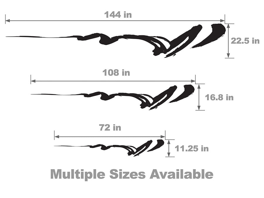 Haiku Vehicle Body Graphic Size Chart
