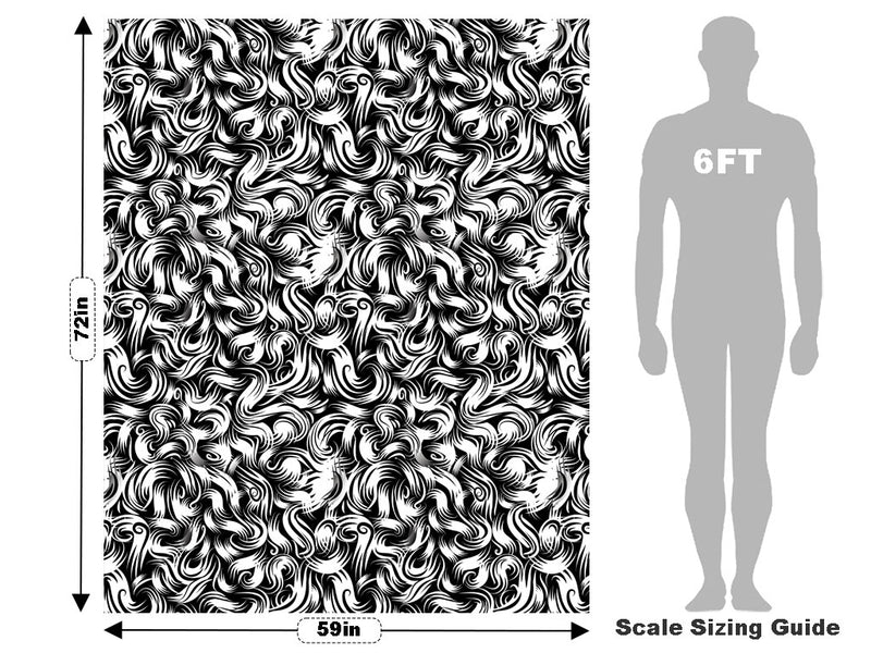 Hairy Ape Abstract Vehicle Wrap Scale~Rwraps Series 914 Hairy Ape Abstract Measurements~1