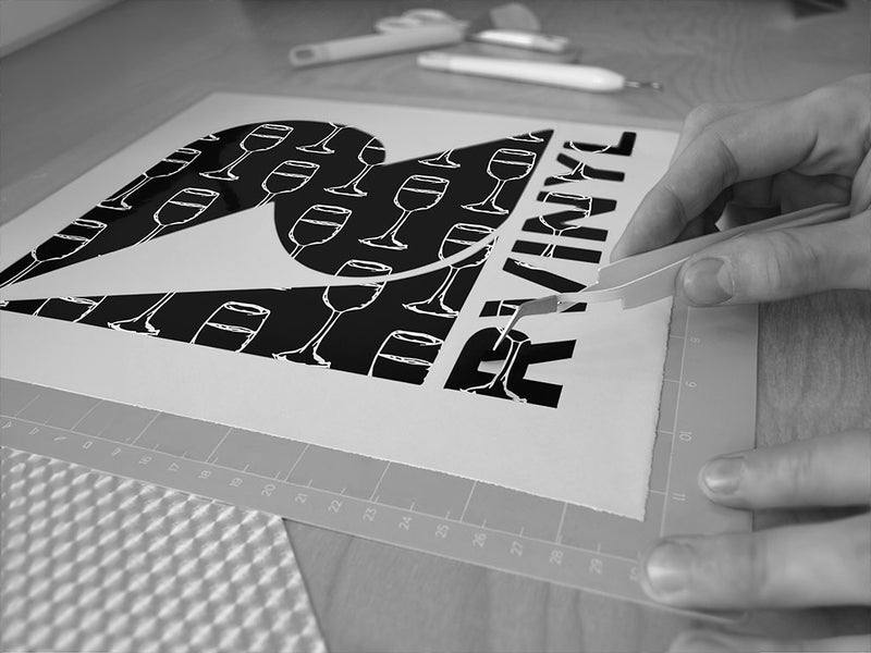 half full alcohol Easy Weed Craft Vinyl