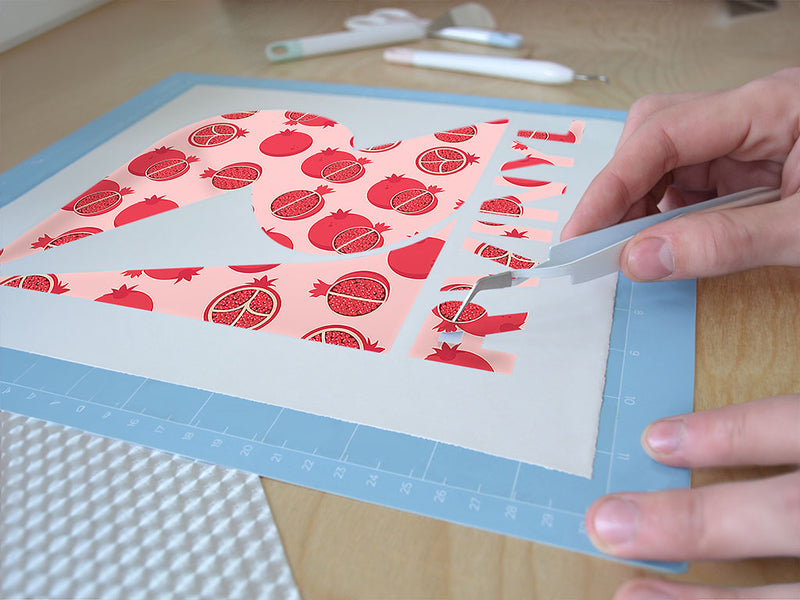 half sliced fruit Easy Weed Craft Vinyl