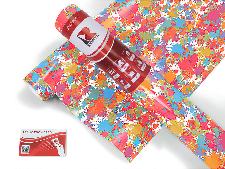 happy accidents paint splatter Craft Vinyl Roll
