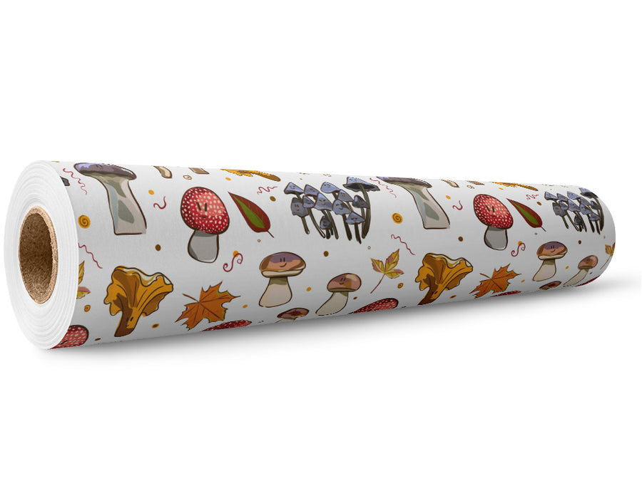 Happy Caps Mushroom Wrap Film Wholesale Roll~Rwraps Series 914 Digitally Printed Vinyl Roll~5