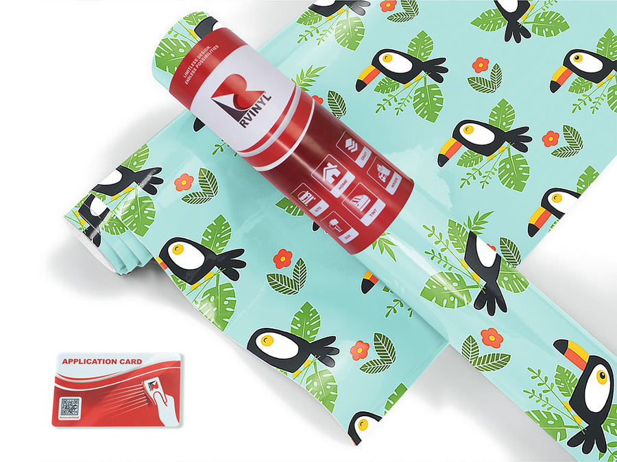 happy tropics bird Craft Vinyl Roll