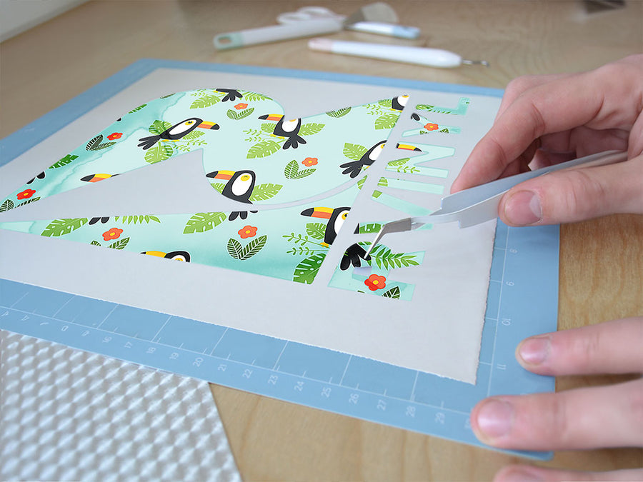 happy tropics bird Easy Weed Craft Vinyl