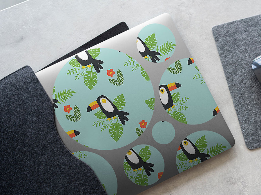 happy tropics bird DIY Laptop Stickers