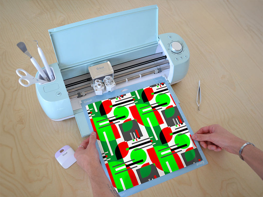 hard apple abstract geometric Cricut Compatible Vinyl