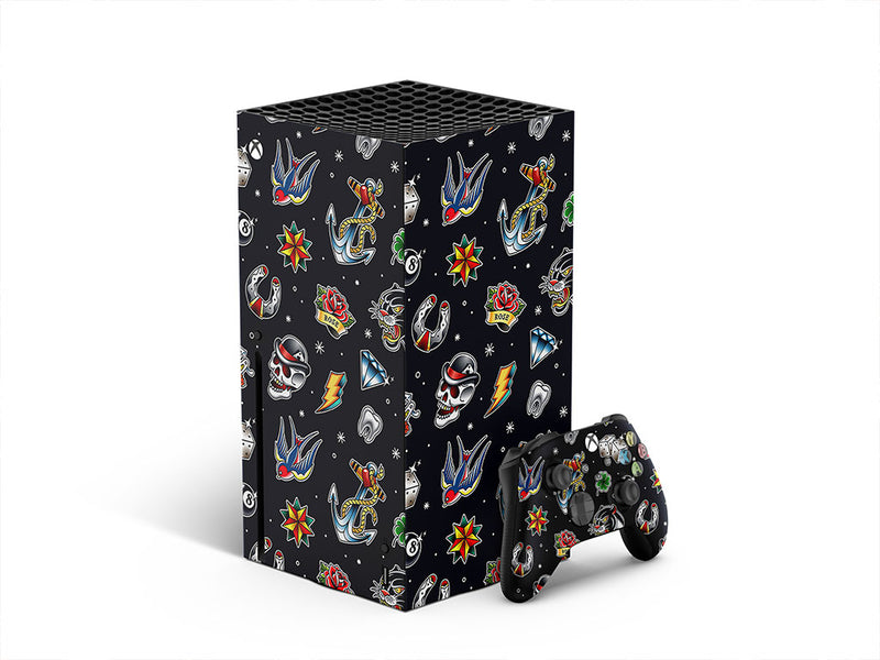 hardcore classic tattoo XBOX DIY Decal