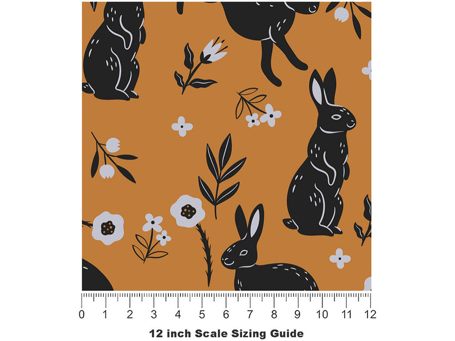 Hare Brains Animal Vinyl Film Pattern Size 12 inch Scale~Rwraps Hare Brains Animal Sizing Chart~2