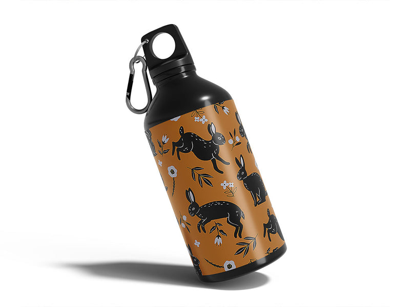 hare brains animal Water Bottle DIY Stickers