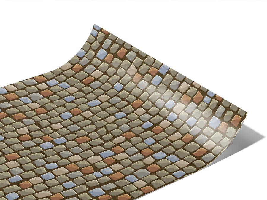 Harvest Brown Brick Vinyl Wraps~Rwraps Series 914 Digitally Printed Vinyl Wrap~1