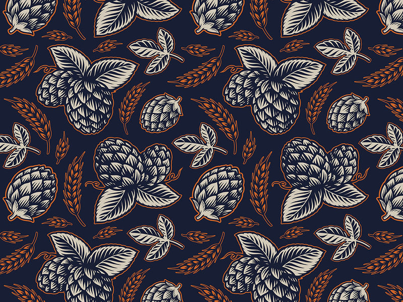Harvest Hops Alcohol Vinyl Wrap Pattern~Rwraps Series 914 Digitally Printed Vinyl Wrap~0