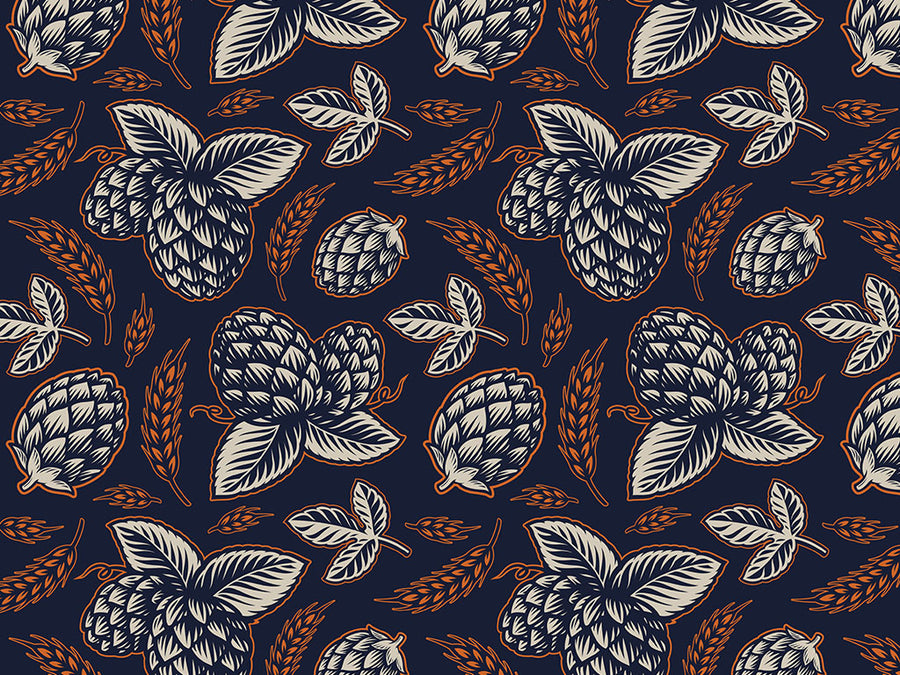 Harvest Hops Alcohol Vinyl Wrap Pattern~Rwraps Series 914 Digitally Printed Vinyl Wrap~0