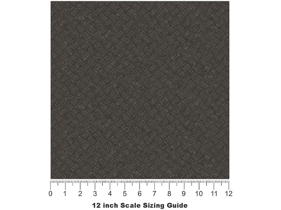 Hatched Metal Diamond Plate Vinyl Film Pattern Size 12 inch Scale~Rwraps Hatched Metal Sizing Chart~2