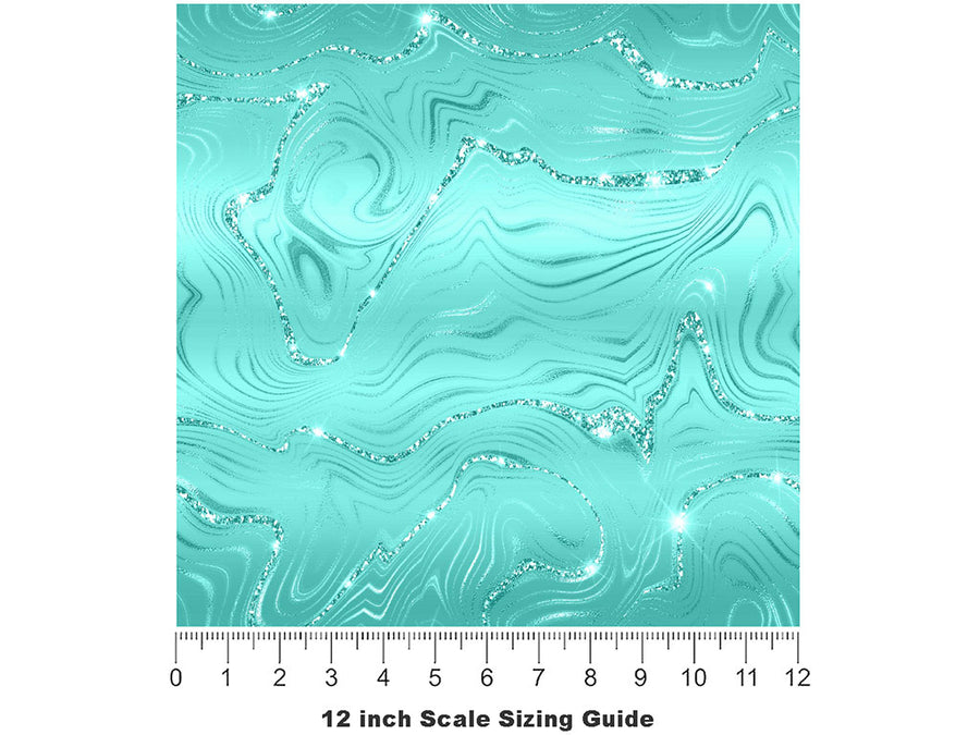 Hathor Blessed Gemstone Vinyl Film Pattern Size 12 inch Scale~Rwraps Hathor Blessed Gemstone Sizing Chart~2