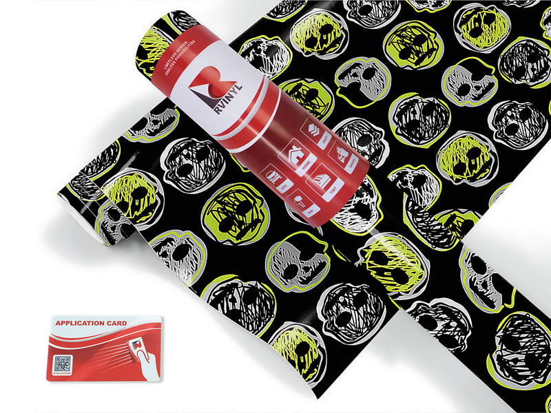 haunted dreams skull and bones Craft Vinyl Roll