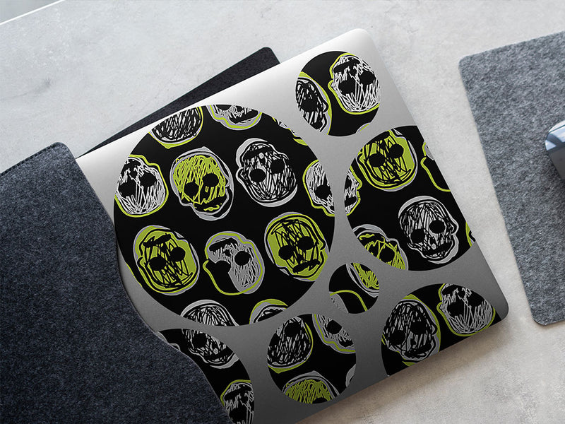 haunted dreams skull and bones DIY Laptop Stickers