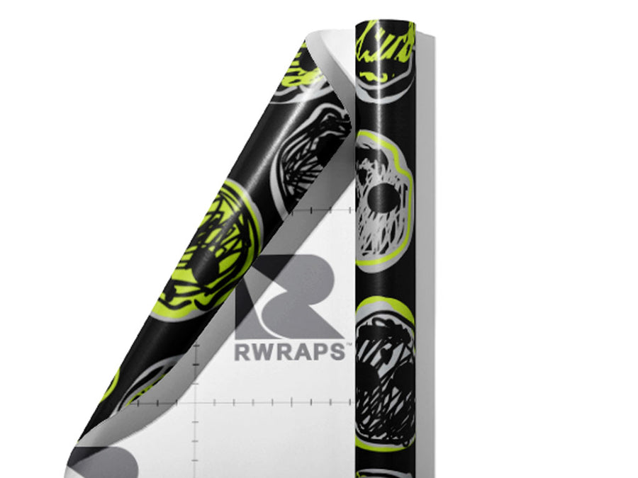 Haunted Dreams Halloween Wrap Film Sheets~Rwraps Series 914 Haunted Dreams Halloween Scrolled Sheet~3