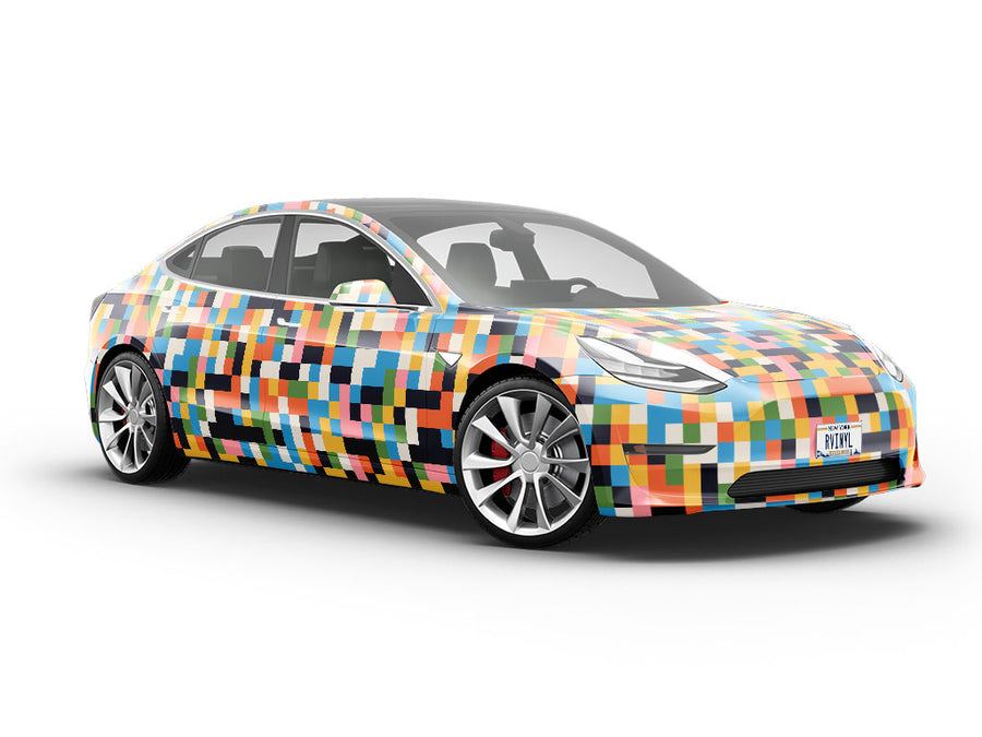 Hear Me Now Pixel Vehicle Vinyl Wrap