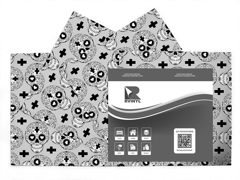 heart eyes day of the dead Craft Vinyl Sheet Pack