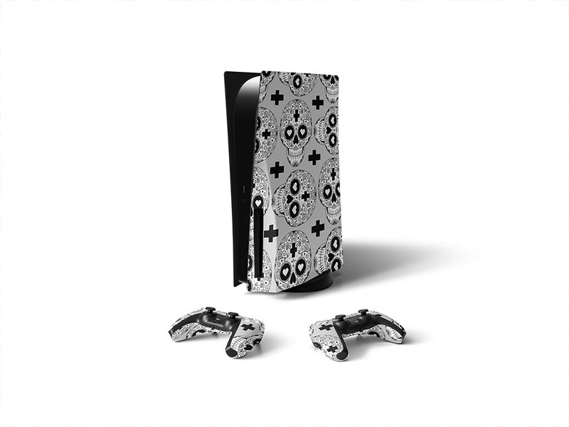heart eyes day of the dead Sony PS5 DIY Skin