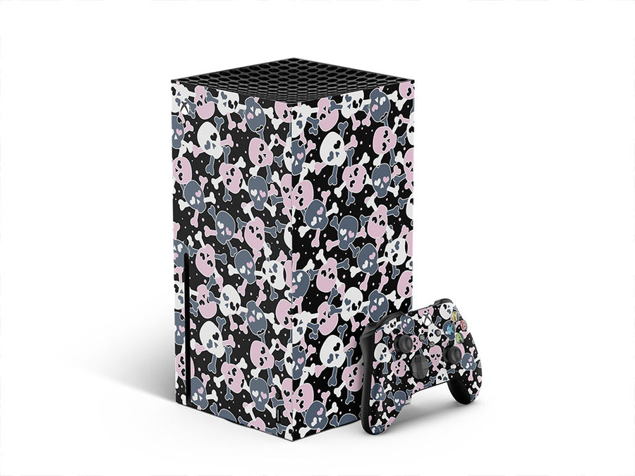 heart eyes skull and bones XBOX DIY Decal