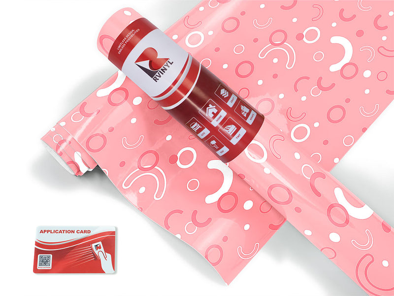 hearts affair abstract geometric Craft Vinyl Roll