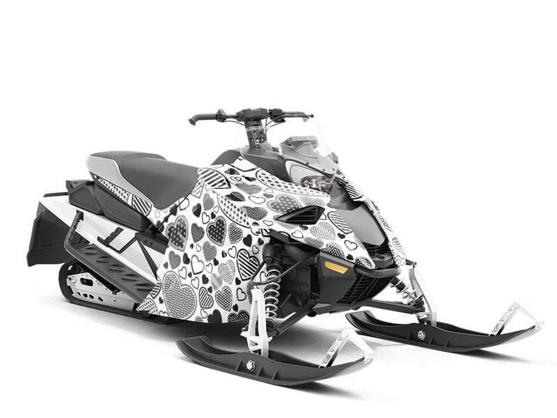 Hearts Bursting Heart Custom Wrapped Snowmobile