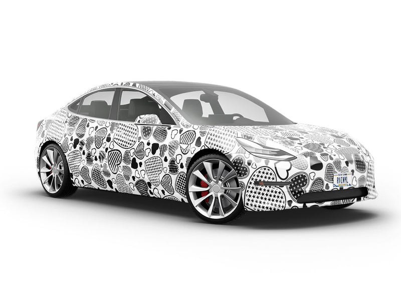 Hearts Bursting Heart Vehicle Vinyl Wrap