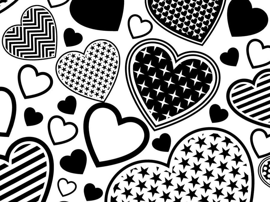 Hearts Bursting Heart Vinyl Wrap Pattern~Rwraps Series 914 Digitally Printed Vinyl Wrap~0