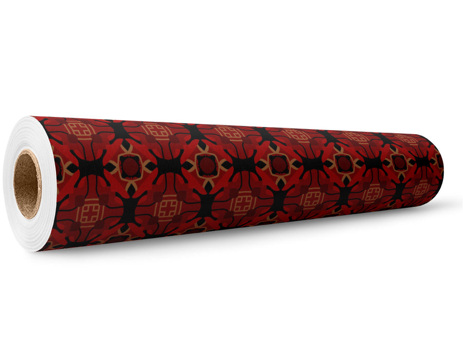 Hearts Pounding Art Deco Wrap Film Wholesale Roll~Rwraps Series 914 Digitally Printed Vinyl Roll~5