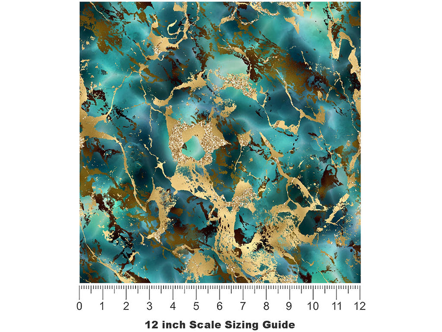 Heaven Eye Gemstone Vinyl Film Pattern Size 12 inch Scale~Rwraps Heaven Eye Gemstone Sizing Chart~2